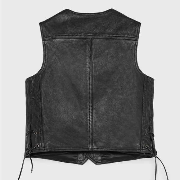 Zara Leather Vest Steven Meisel - Picture 6 of 11